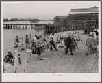 Art class. Provincetown's reputation as an art center provides ample income for several art schools. Outdoor classes are likely to pop up anywhere. Massachusetts.