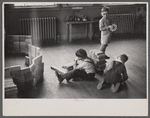 Grade school children in period of free activity at Reedsville, West Virginia.