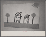 Drawing in grade school, Reedsville, West Virginia.