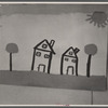 Drawing in grade school, Reedsville, West Virginia.