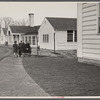 Children leaving grade school at Reedsville, West Virginia.