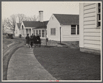 Children leaving grade school at Reedsville, West Virginia.
