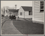 Children leaving grade school at Reedsville, West Virginia.