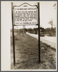 Sign on city limits of Franklin, New Hampshire.