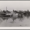Memphis houses half submerged by the flood. Tennessee.