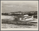View of gymnasium and recreational center. Arthurdale project, Reedsville, West Virginia.