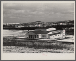 View of gymnasium and recreational center. Arthurdale project, Reedsville, West Virginia.