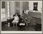 Interior of homestead on the Arthurdale project. Reedsville, West Virginia.