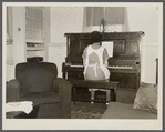 Homesteader's living room, Arthurdale project. Reedsville, West Virginia.