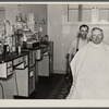 The cooperative barber shop at Arthurdale project. Reedsville, West Virginia.