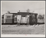 Trailers occupied by defense workers inside Alexandria, Virginia.