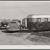 Trailers occupied by torpedo plant workers and their families. Trailer camp Alexandria, Virginia.