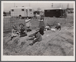 Children of defense workers playing in "their backyards." Trailer camp, Mount Vernon Highway, Alexandria, Virginia.