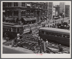 Repairing streetcar tracks, Fourteenth and G Streets, N.W., Washington, D.C.