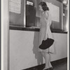 Violet Chandler, laboratory technician, buying War Stamps, Washington, D.C.