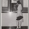 Violet Chandler, buying Defense Savings Stamps, Washington, D.C.