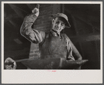 CCC (Civilian Conservation Corps) blacksmith, Pringe Georges County, Maryland.
