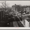 View of alley in Northwest Washington, behind North Capitol Street. Blake School in background.