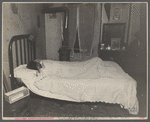 Bedroom in Van Horn Street house, Hamilton County, [Cincinnati,] Ohio.