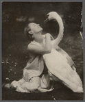 Anna Pavlova with her pet swan, Jack