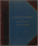 A Carol of Harvest, for 1867: autograph manuscript signed