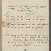 A Carol of Harvest, for 1867: autograph manuscript signed