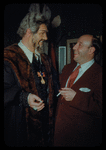 Conductor Renato Cellini with Cesare Siepi in costume for Don Carlo at the Metropolitan Opera