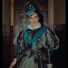 Chorus tenor Matilda Zilz in costume for Don Carlo at the Metropolitan Opera