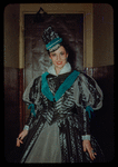 Chorus tenor Matilda Zilz in costume for Don Carlo at the Metropolitan Opera
