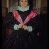 Chorus soprano Barbara Lewis in costume for Don Carlo at the Metropolitan Opera