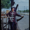 Anne Bollinger during a Metropolitan Opera tour of Don Carlo