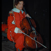 Cellist Walter Schoeffler in costume for Don Giovanni at the Metropolitan Opera