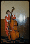 Double bass player Julian Tivin during a Metropolitan Opera tour of Don Giovanni