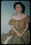Chorus soprano Frederica Fondo during a Metropolitan Opera tour of Carmen
