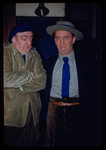 Chorus bass Mario Siri and Carlo Tomanelli in costume for Cavalleria Rusticana at the Metropolitan Opera