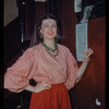 Dancer Natasha Kelepovska in costume for Cavalleria Rusticana at the Metropolitan Opera