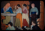 Chorus members in costume for Cavalleria Rusticana at the Metropolitan Opera