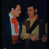 Mario Del Monaco and Frank Valentino in costume for Cavalleria Rusticana at the Metropolitan Opera