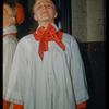 Unidentified performer in costume for Cavalleria Rusticana at the Metropolitan Opera