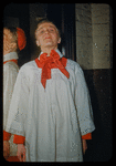 Unidentified performer in costume for Cavalleria Rusticana at the Metropolitan Opera