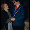 Thelma Votipka and dancer Arnold Rood in costume for Cavalleria Rusticana at the Metropolitan Opera