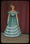 Unidentified performer in costume for Les Contes d'Hoffmann at the Metropolitan Opera