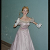 Unidentified performer in costume for Les Contes d'Hoffmann at the Metropolitan Opera