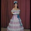Unidentified performer in costume for Les Contes d'Hoffmann at the Metropolitan Opera