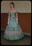 Unidentified performer in costume for Les Contes d'Hoffmann at the Metropolitan Opera