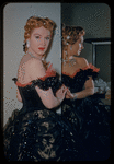 Risë Stevens in costume for Les Contes d'Hoffmann at the Metropolitan Opera