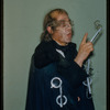 Unidentified performer in costume for Les Contes d'Hoffmann at the Metropolitan Opera