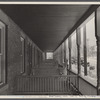 Back porches of a series of identical houses. Bound Brook, New Jersey.
