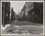 Narrow street in New Brunswick, New Jersey.