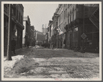 Narrow street in New Brunswick, New Jersey.